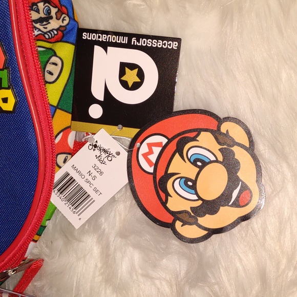 🙀💙❤️💛SUPER MARIO💛❤️💙 BACKPACK 5 Piece Set need for School - Picture 11 of 16